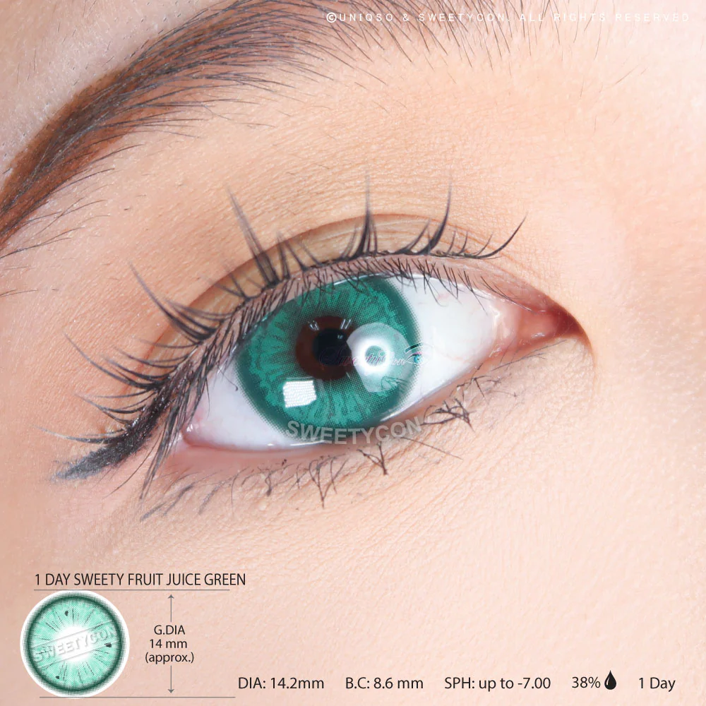 1 Day Sweety Fruit Juice Green (2 or 10 lenses/pack) - Image 3