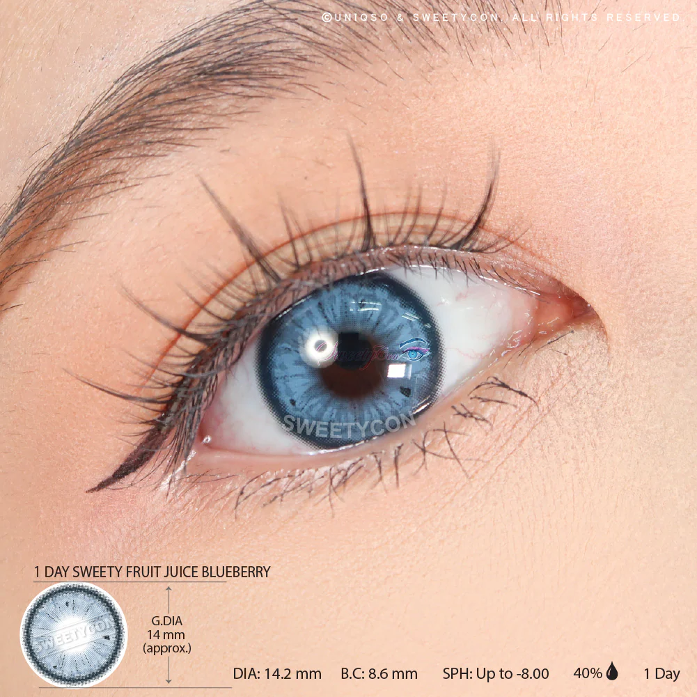 1 Day Sweety Fruit Juice Blueberry (2 or 10 lenses/pack) - Image 3