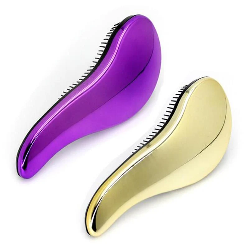 15CM Ergonomic Design Electroplate Wig Comb - Image 2
