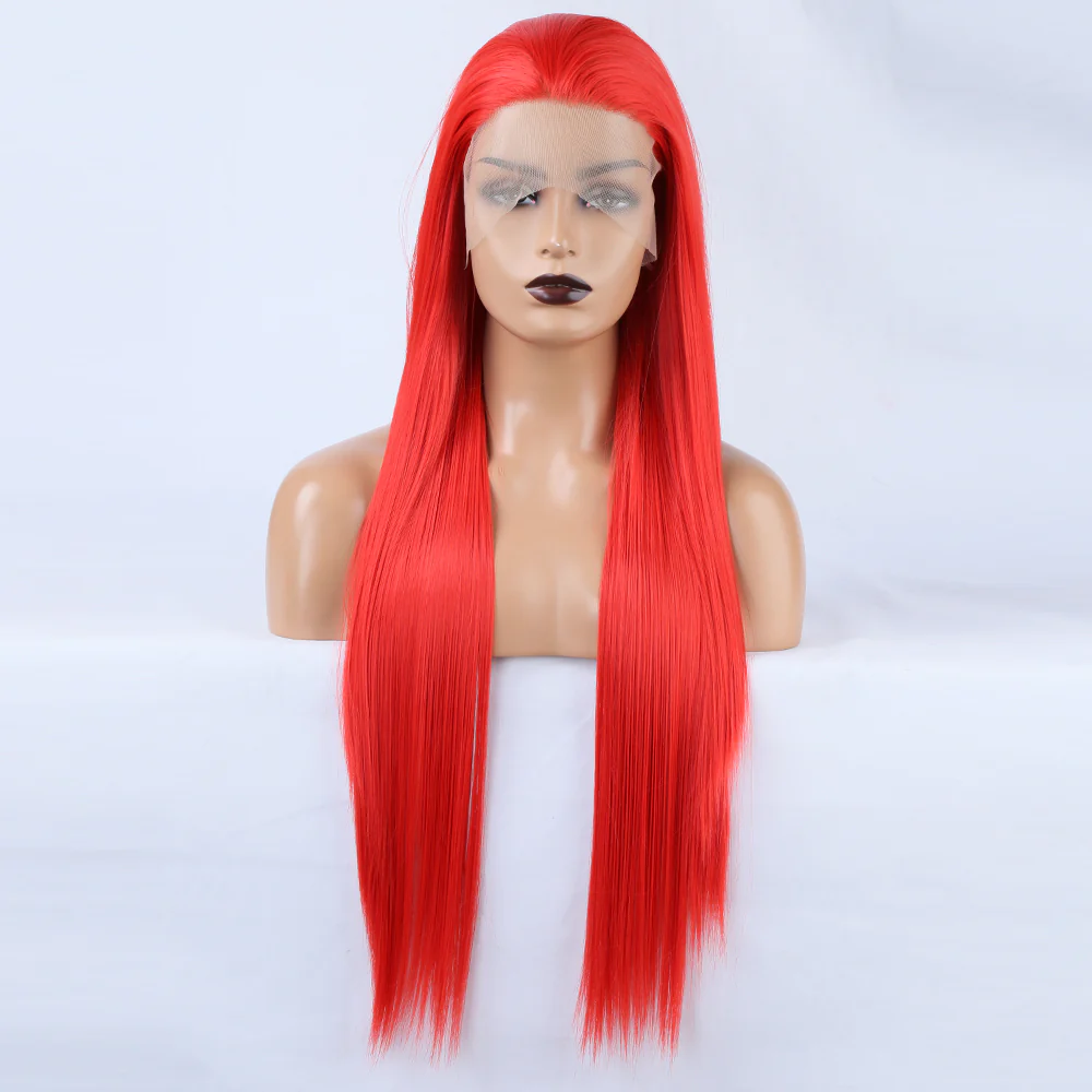 Crimson Blush Front Lace Wig