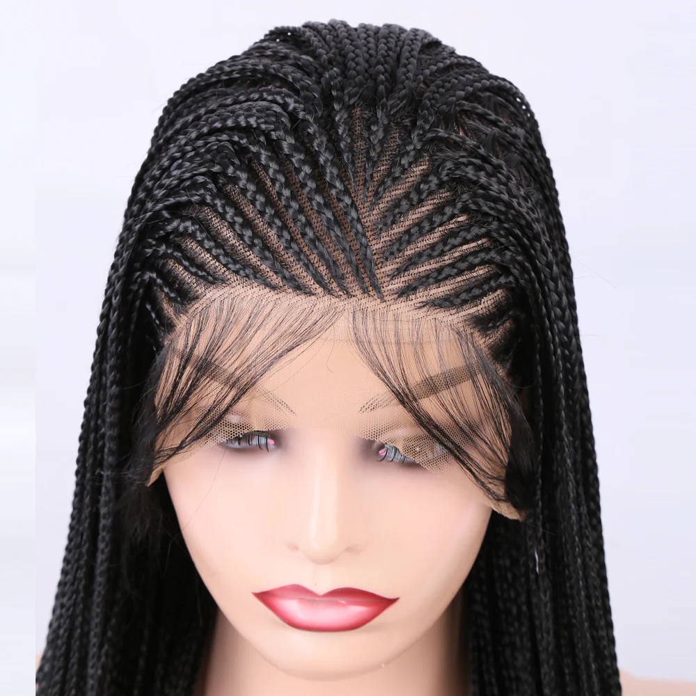 Premium Wig - Elvira Front Lace Long Braided Wigs - Image 5