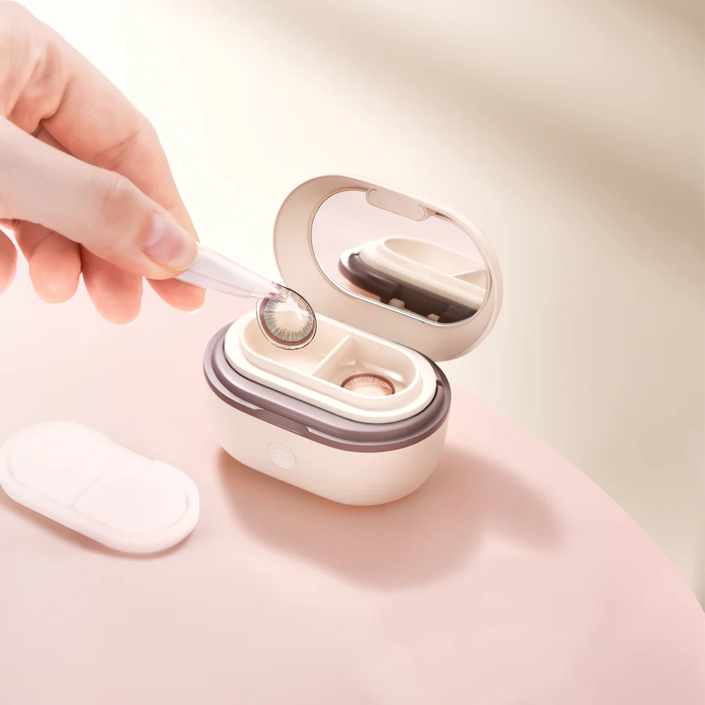 Hassle Free Lenses Cleaning - Eraclean Ultrasonic Mini Contact Lens Cleaner
