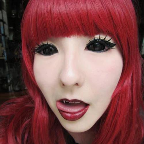 Flash Black Sclera Contacts Sabretooth/Blackout/Black (2 lenses/pack) - Image 14