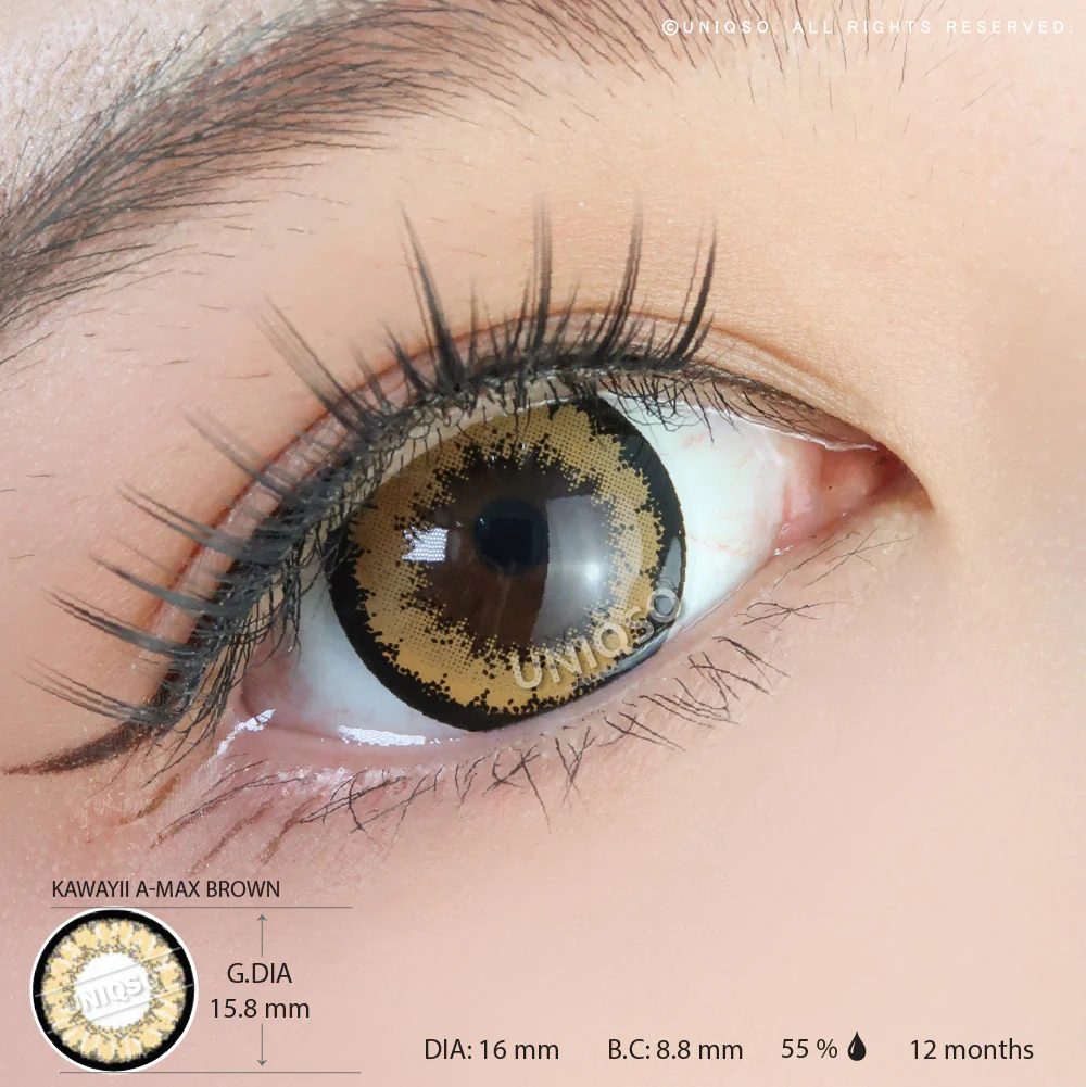 Kawayii A-Max Brown (1 lens/pack) - Image 3