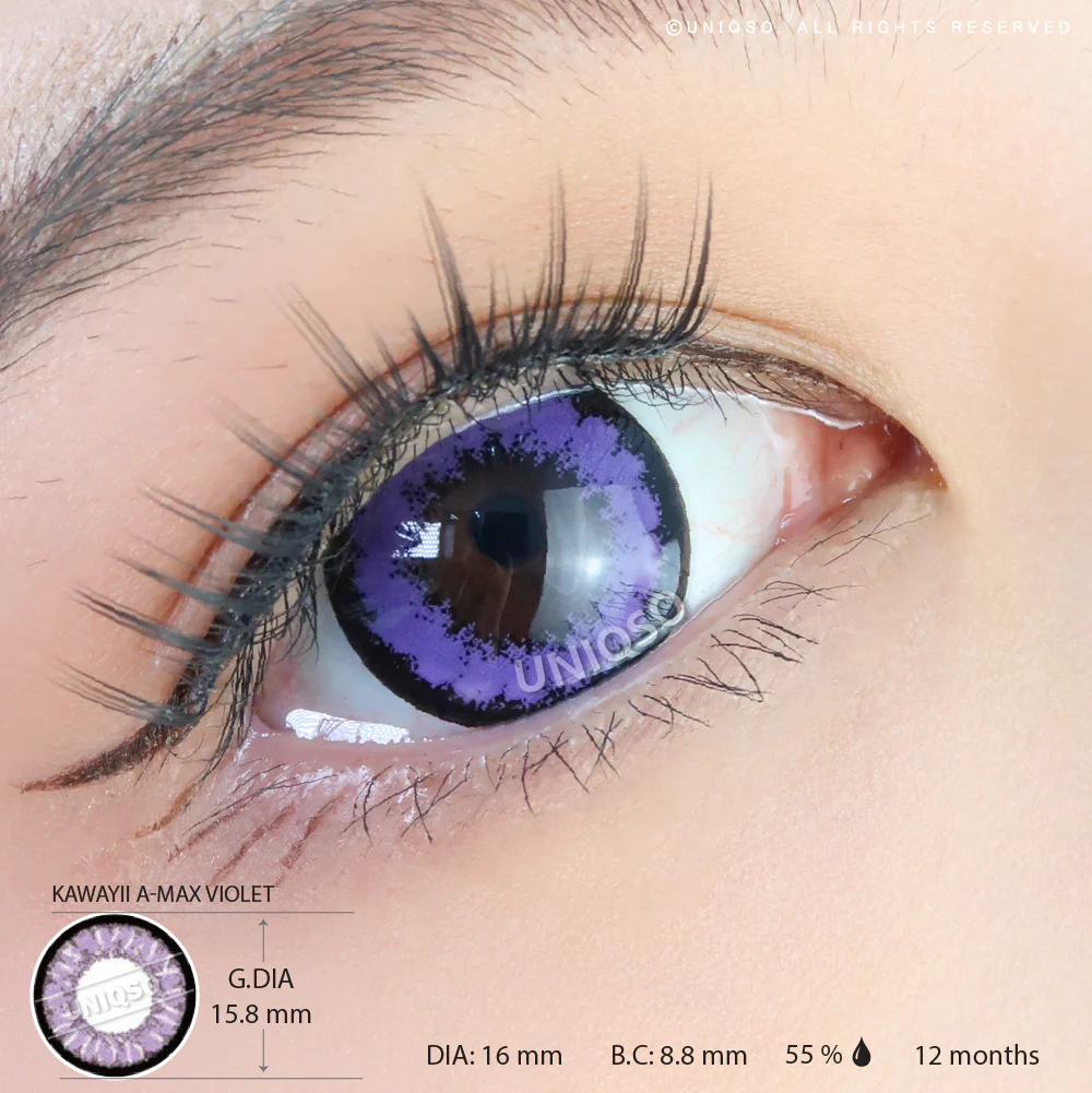 Kawayii A-Max Violet (1 lens/pack) - Image 3
