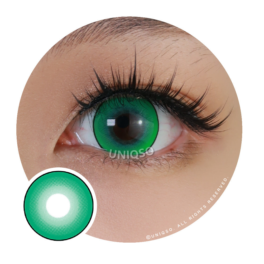 Kazzue Intense Pop Green (1 lens/pack)