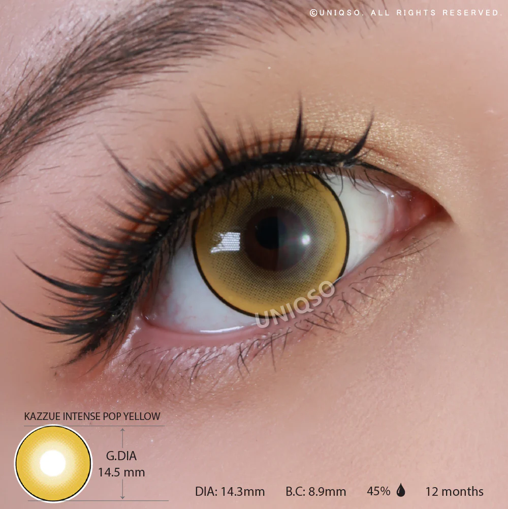 Kazzue Intense Pop Yellow (1 lens/pack) - Image 4
