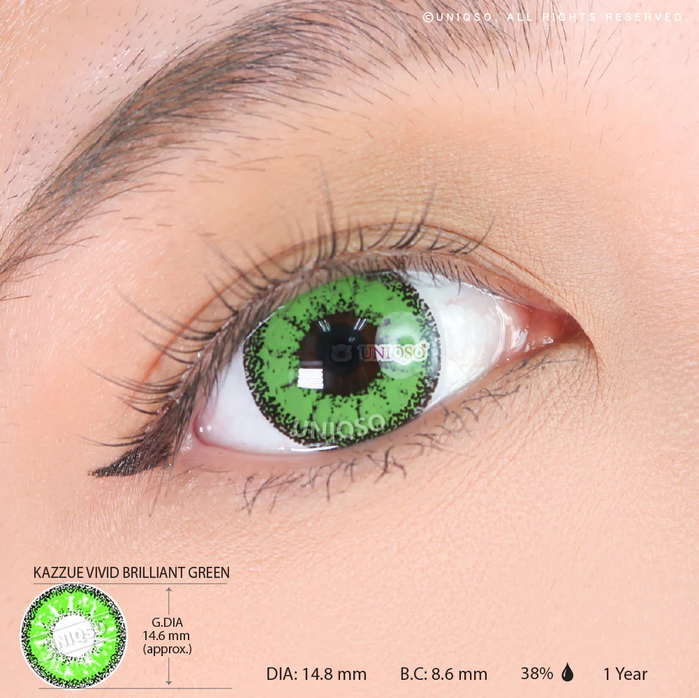 Kazzue Vivid Brilliant Green (1 lens/pack) - Image 3