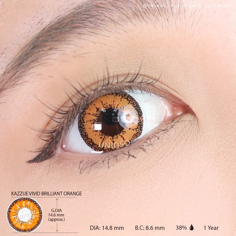 Kazzue Vivid Brilliant Orange (1 lens/pack) - Image 3