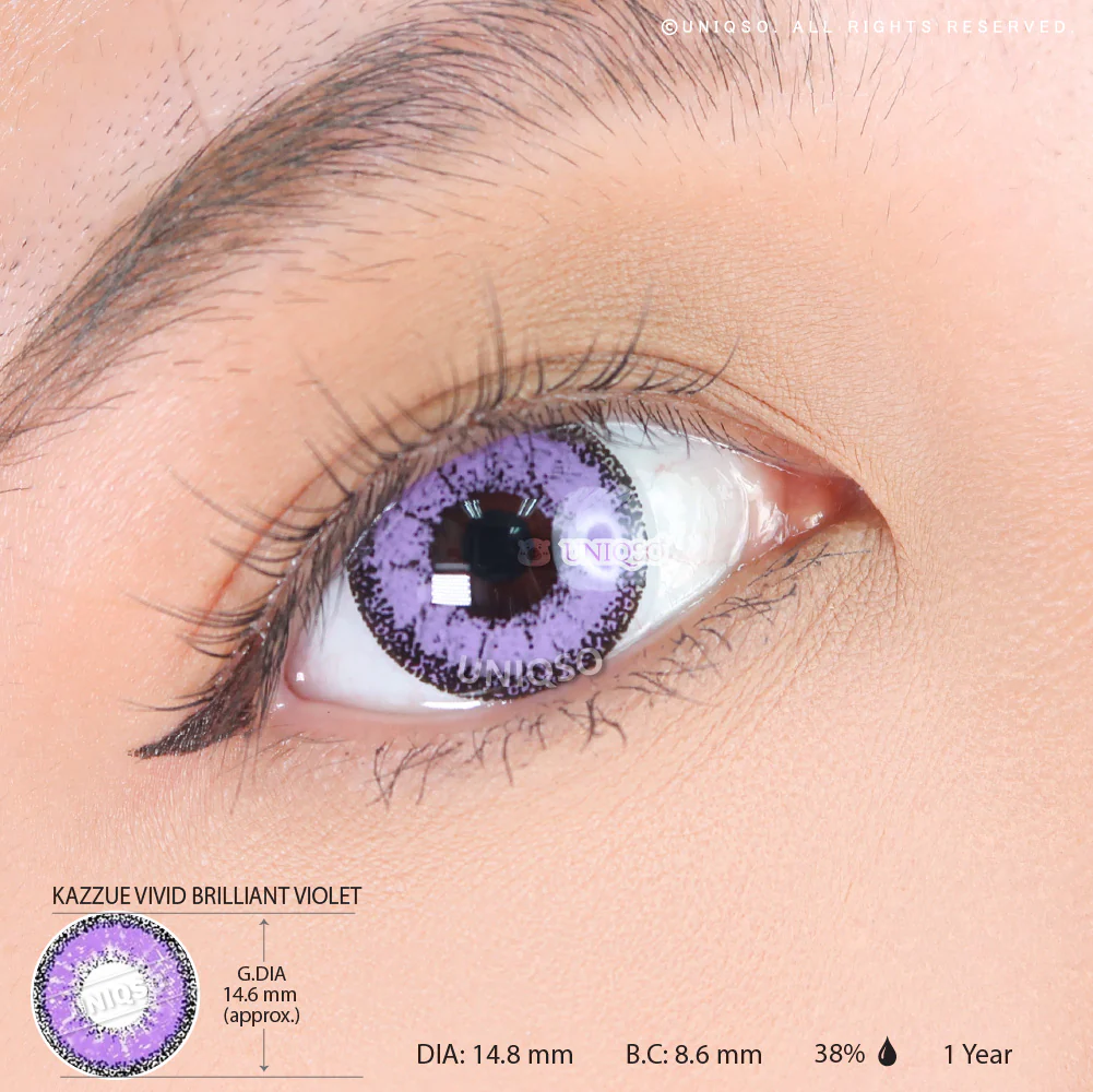 Kazzue Vivid Brilliant Violet (1 lens/pack) - Image 3