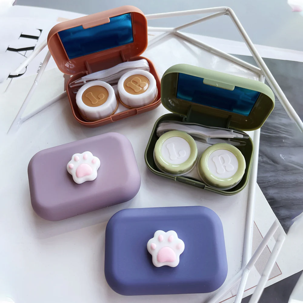 Lens Case - Center Pink Paw Set - Image 3