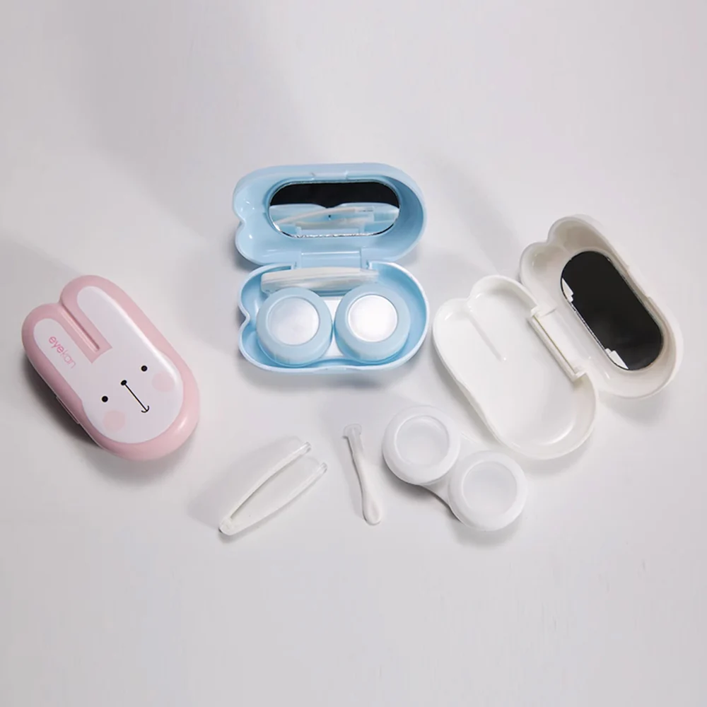 Lens Case Travel Kit - Cute Long Ears Bunny - Image 3