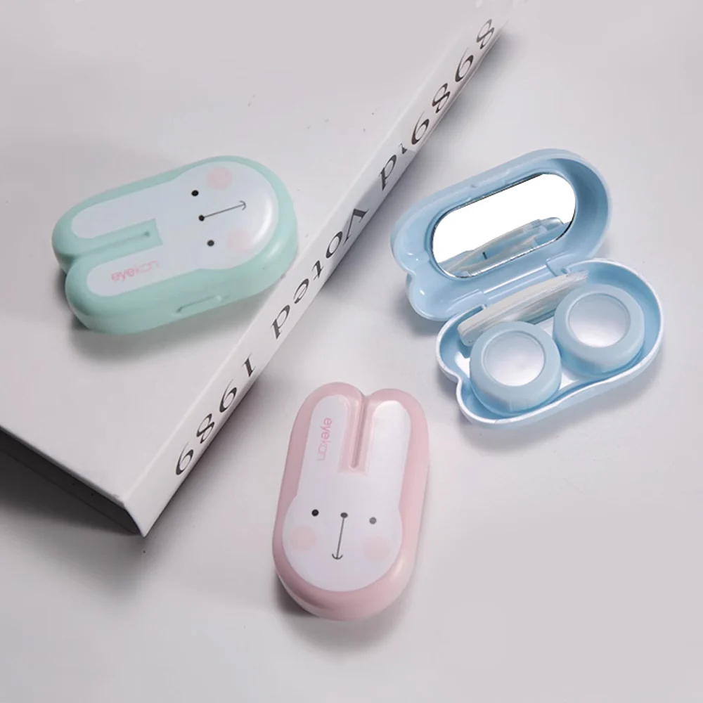 Lens Case Travel Kit - Cute Long Ears Bunny - Image 4