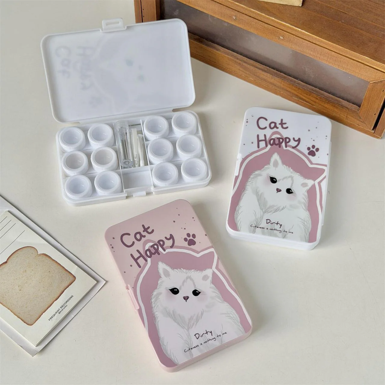 Lens Case Travel Kit - Happy Kitty - Image 5