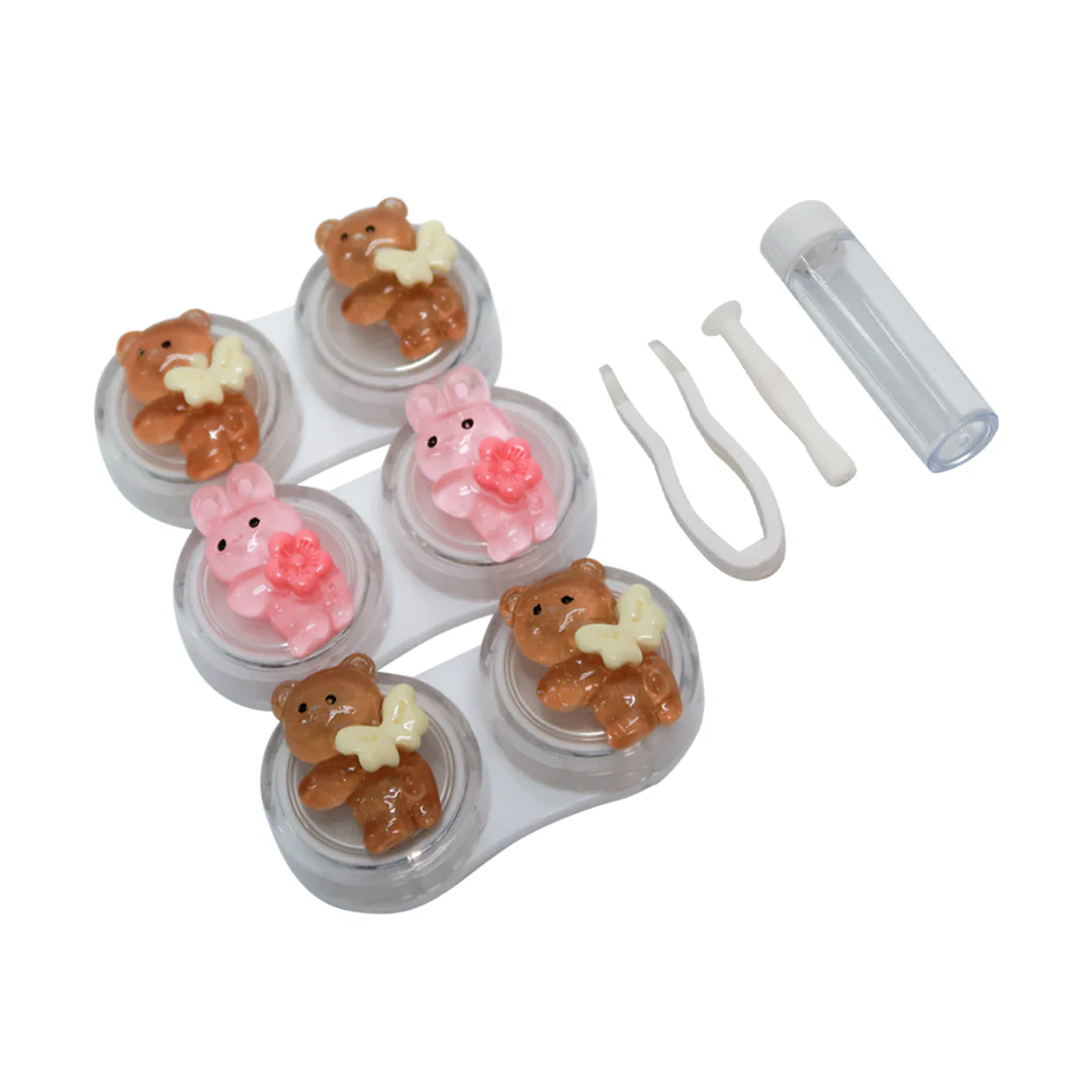 Lens Case Travel Kit - Multiple Casings (3 Pairs & Random Design) - Image 2