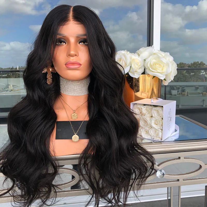 Premium Wig - Mid-Section Long Curly Big Wave Fluffy Lace Front