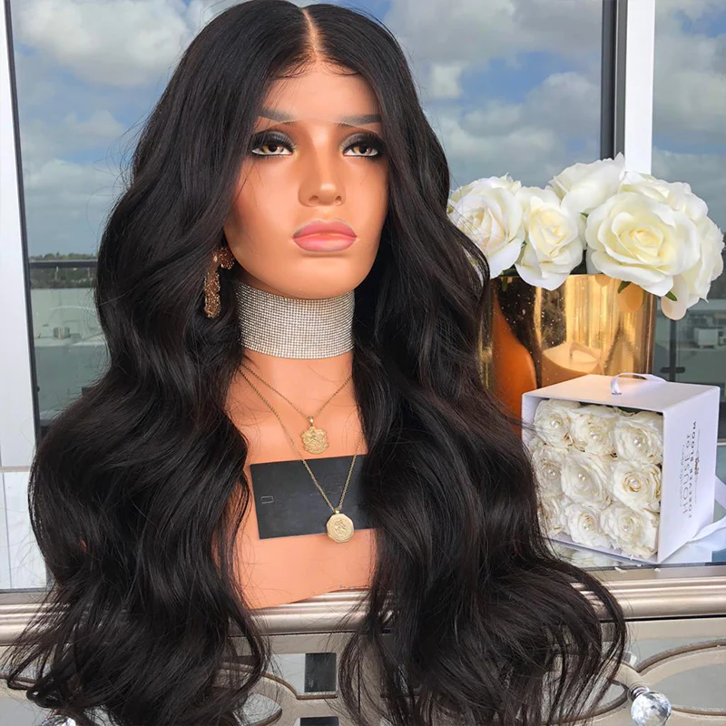 Premium Wig - Mid-Section Long Curly Big Wave Fluffy Lace Front - Image 3