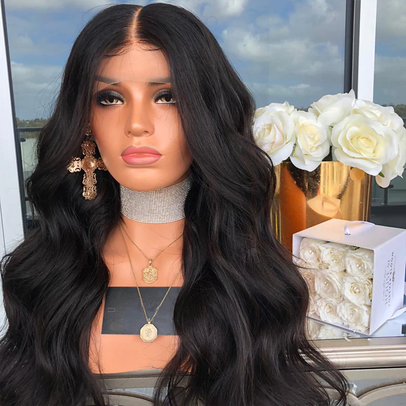 Premium Wig - Mid-Section Long Curly Big Wave Fluffy Lace Front - Image 4