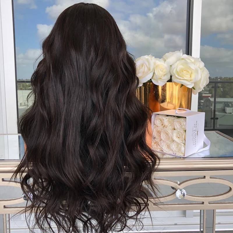 Premium Wig - Mid-Section Long Curly Big Wave Fluffy Lace Front - Image 6
