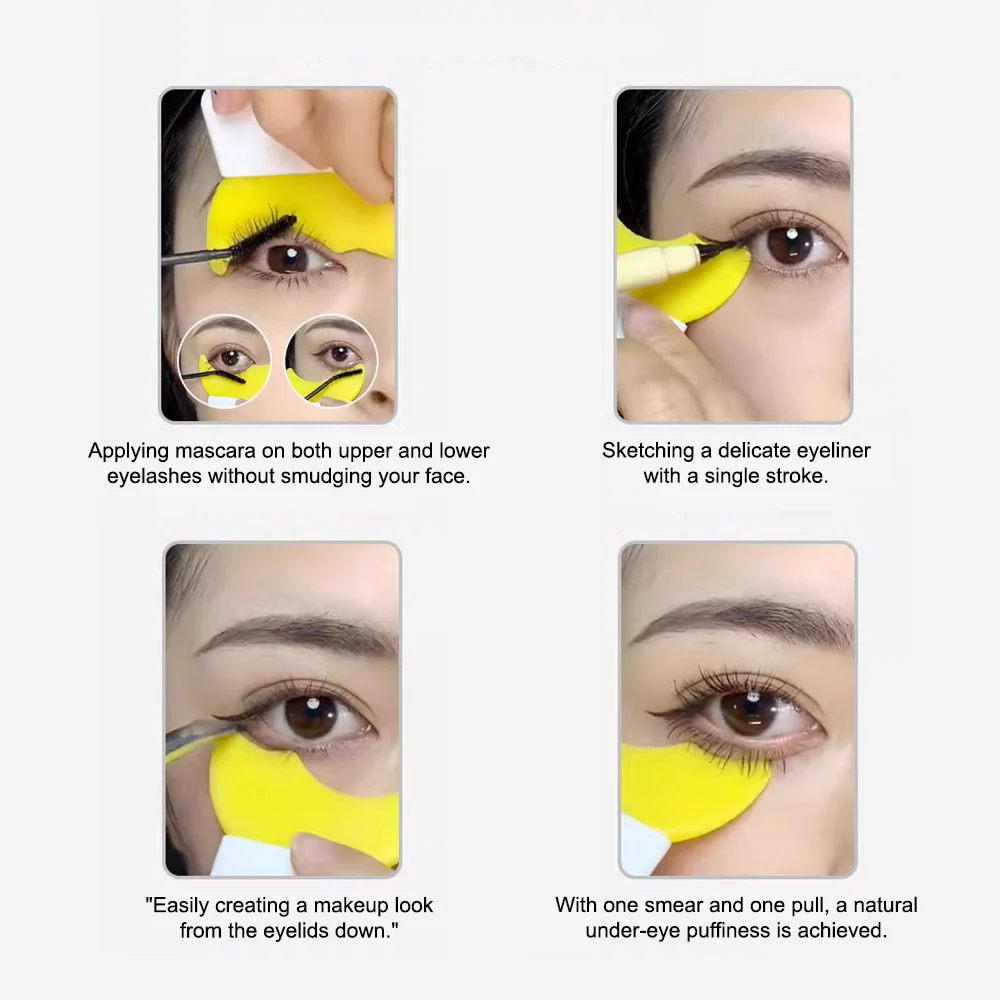 Multifunctional Eye Makeup Tool For Eyeliner, Eyeshadow, Mascara, Lower Lashes Shield - Image 10