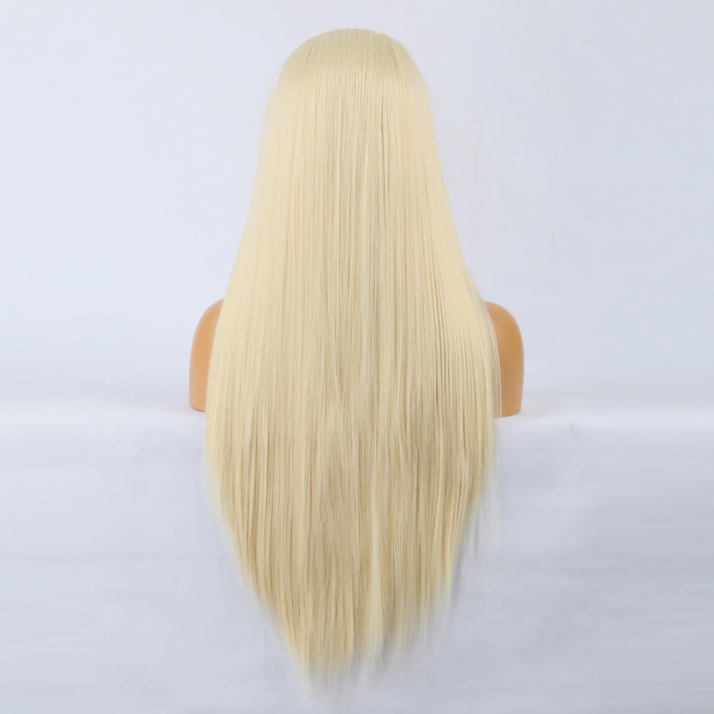 Natural Throne Front Lace Blonde Wig - Image 4