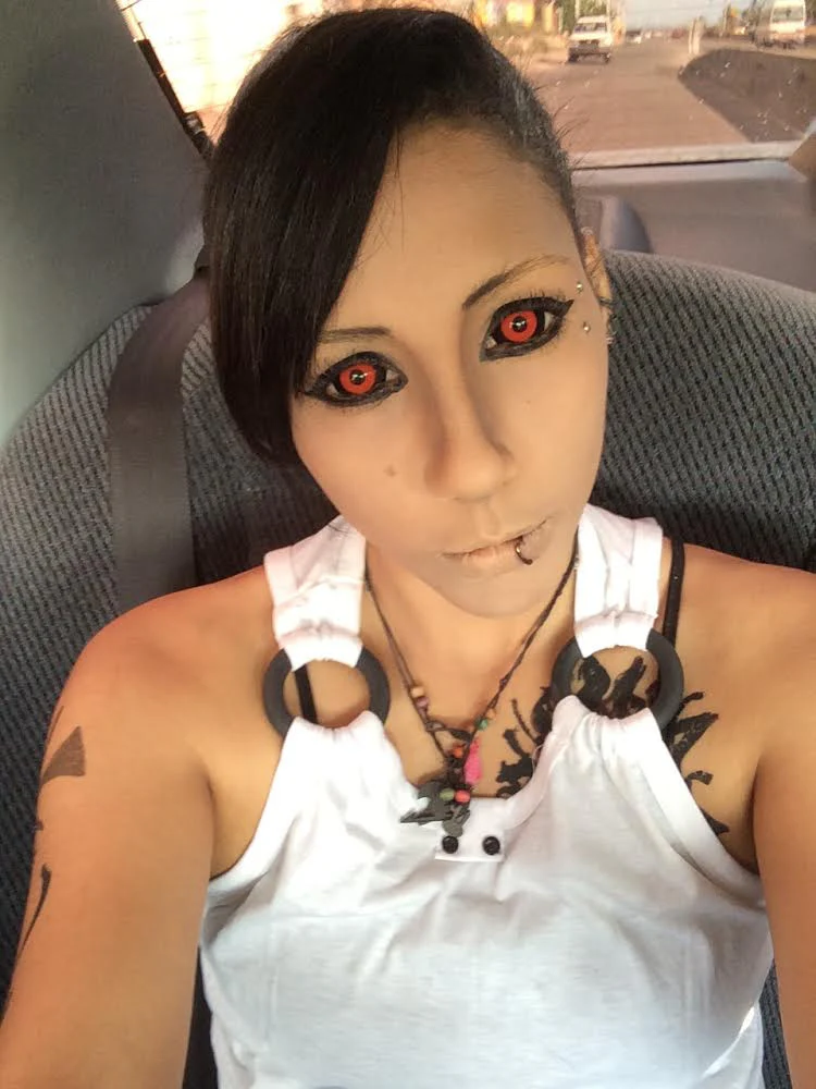 Phantasee Red Black Sclera Contacts Tokyo Ghoul - Red Ghoul/Gremlin (2 lenses/pack) - Image 3