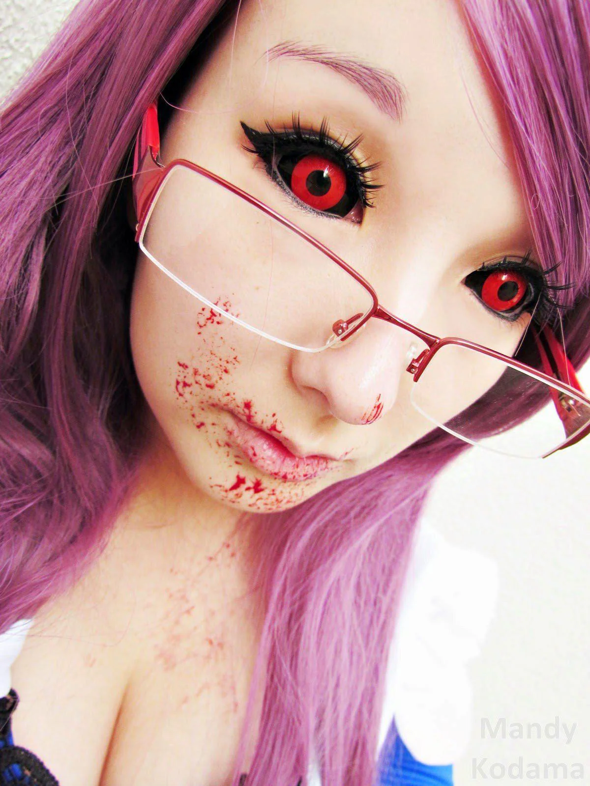 Phantasee Red Black Sclera Contacts Tokyo Ghoul - Red Ghoul/Gremlin (2 lenses/pack) - Image 4