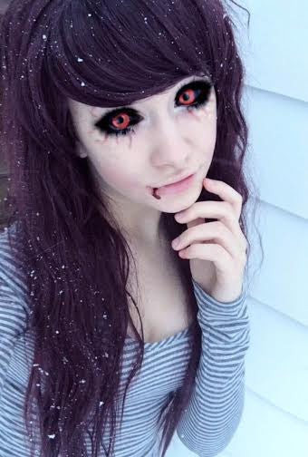 Phantasee Red Black Sclera Contacts Tokyo Ghoul - Red Ghoul/Gremlin (2 lenses/pack) - Image 9