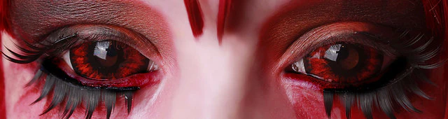 Phantasee Red Black Sclera Contacts Sunpyre (2 lenses/pack) - Image 2