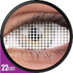 Phantasee Sclera Contacts Rockslide/ Full White Mesh / White Screen (2 lenses/pack)