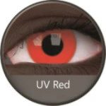 Phantasee UV Glow Crazy Lens Red (2 lenses/pack)