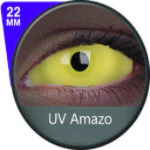 Phantasee UV Glow Yellow Sclera lens Amazo (2 lenses/pack)