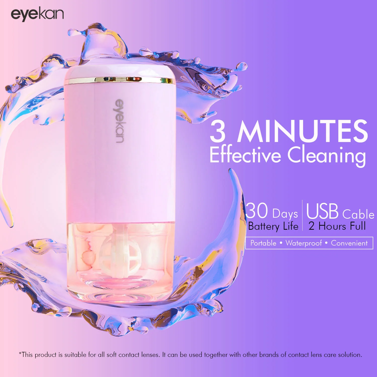 Premium Ultrasonic Contact Lenses Cleaner - Image 12