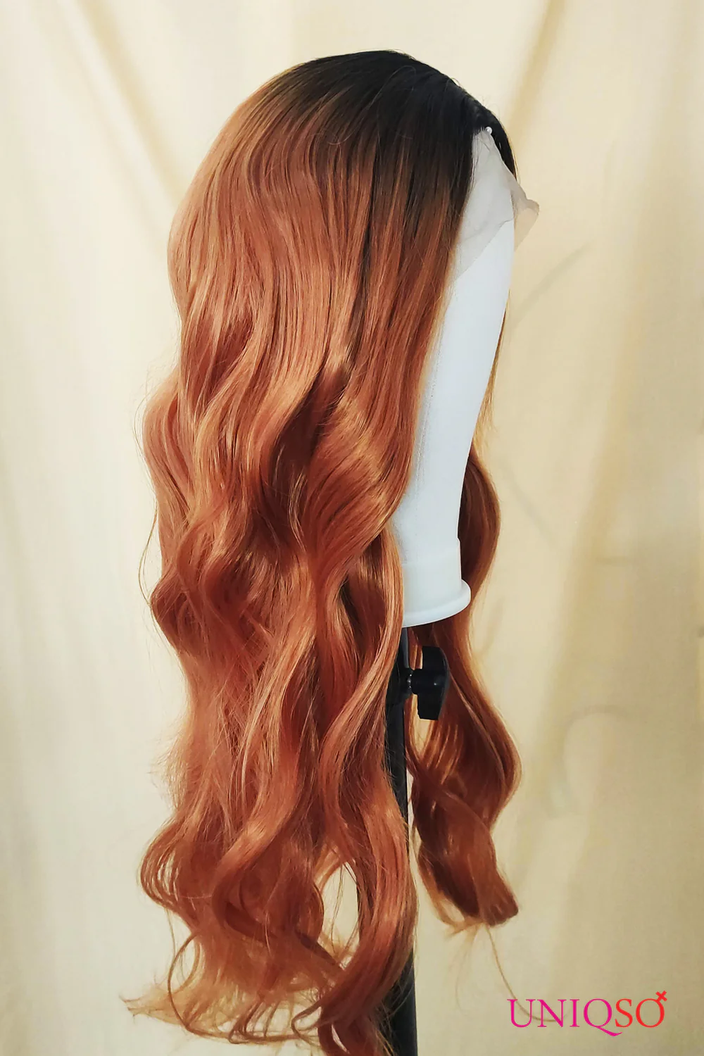 Premium Wig - Auburn Long Big Wave Lace Front Wig - Image 4