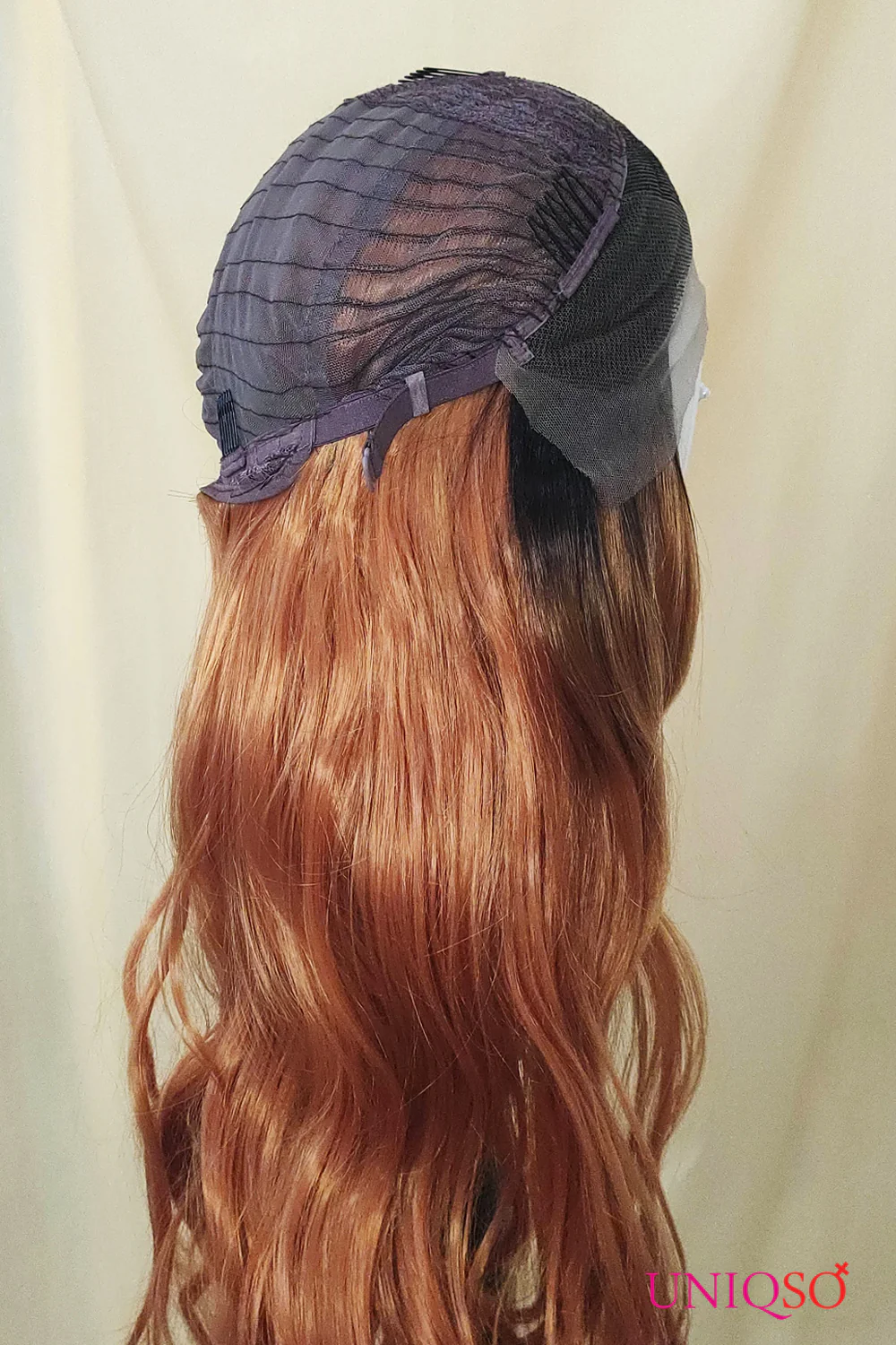 Premium Wig - Auburn Long Big Wave Lace Front Wig - Image 6
