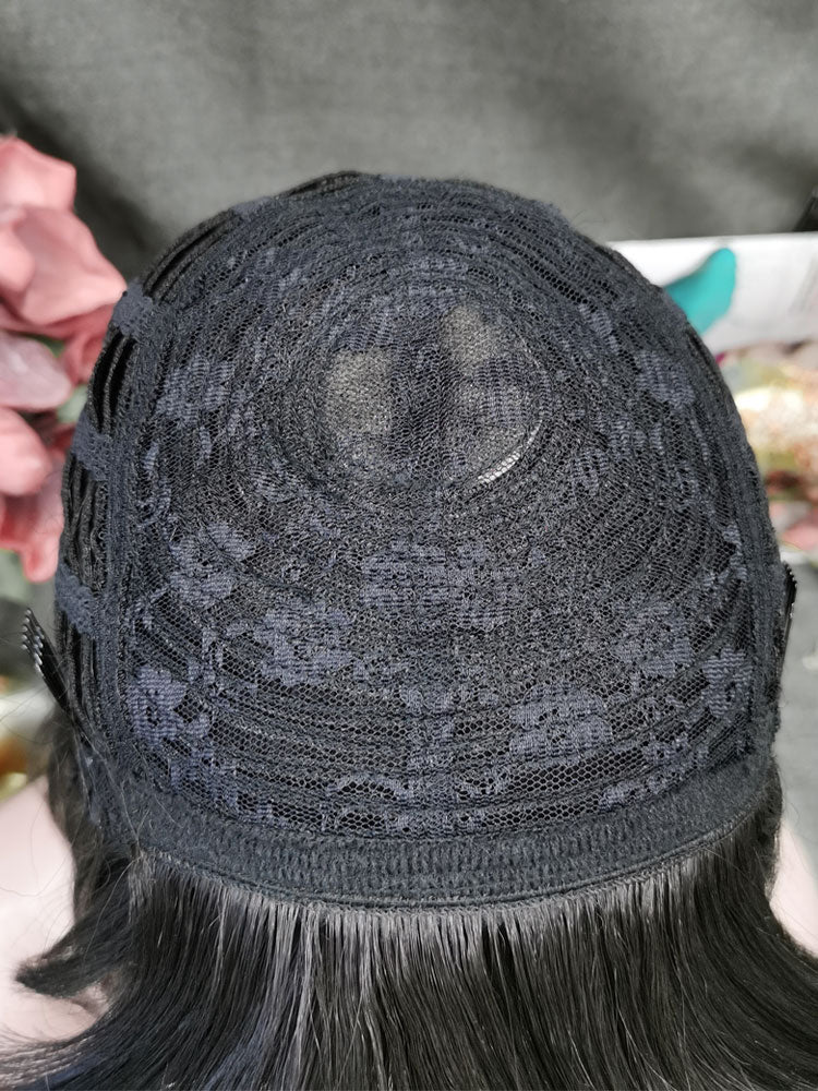 Premium Wig - Ebony Timeless Bob in Shoulder Length Lace Front Wig - Image 3
