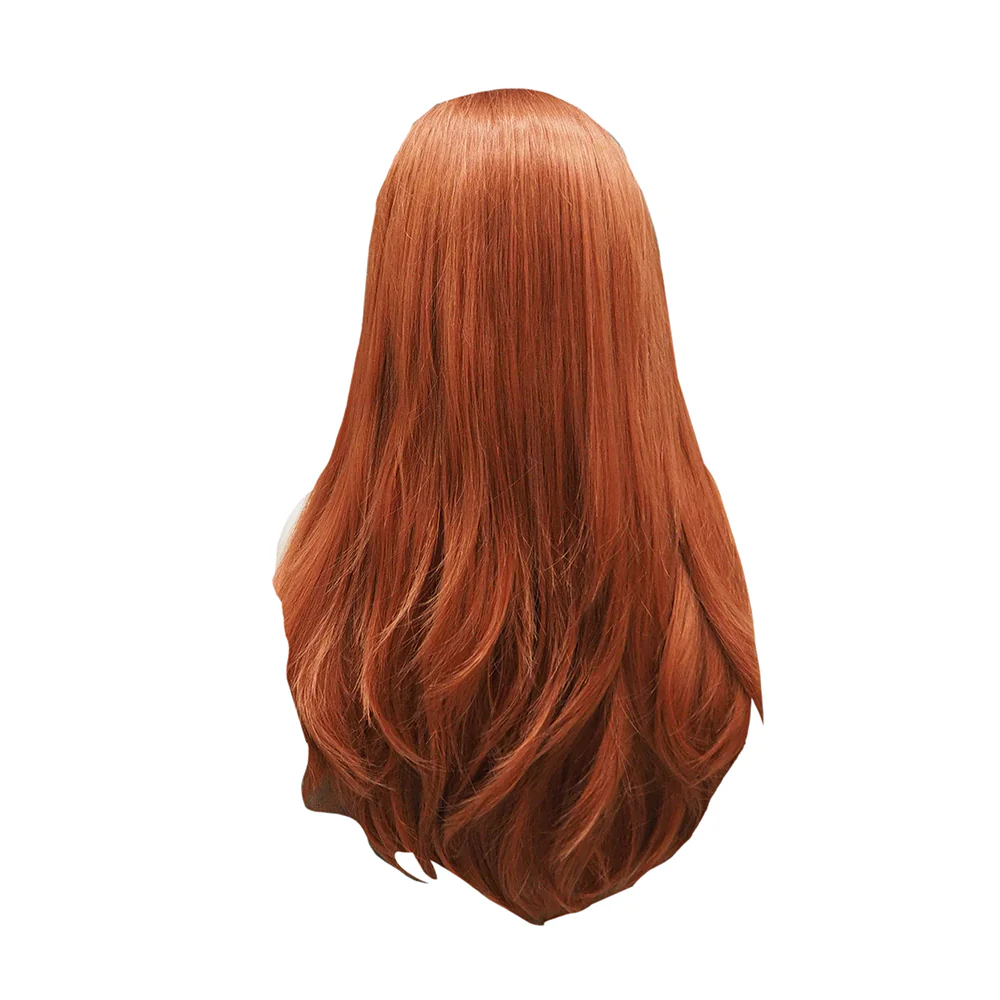 Premium Wig - Fiery Cinnamon Side Sweep Extra Long Lace Front Wig - Image 2