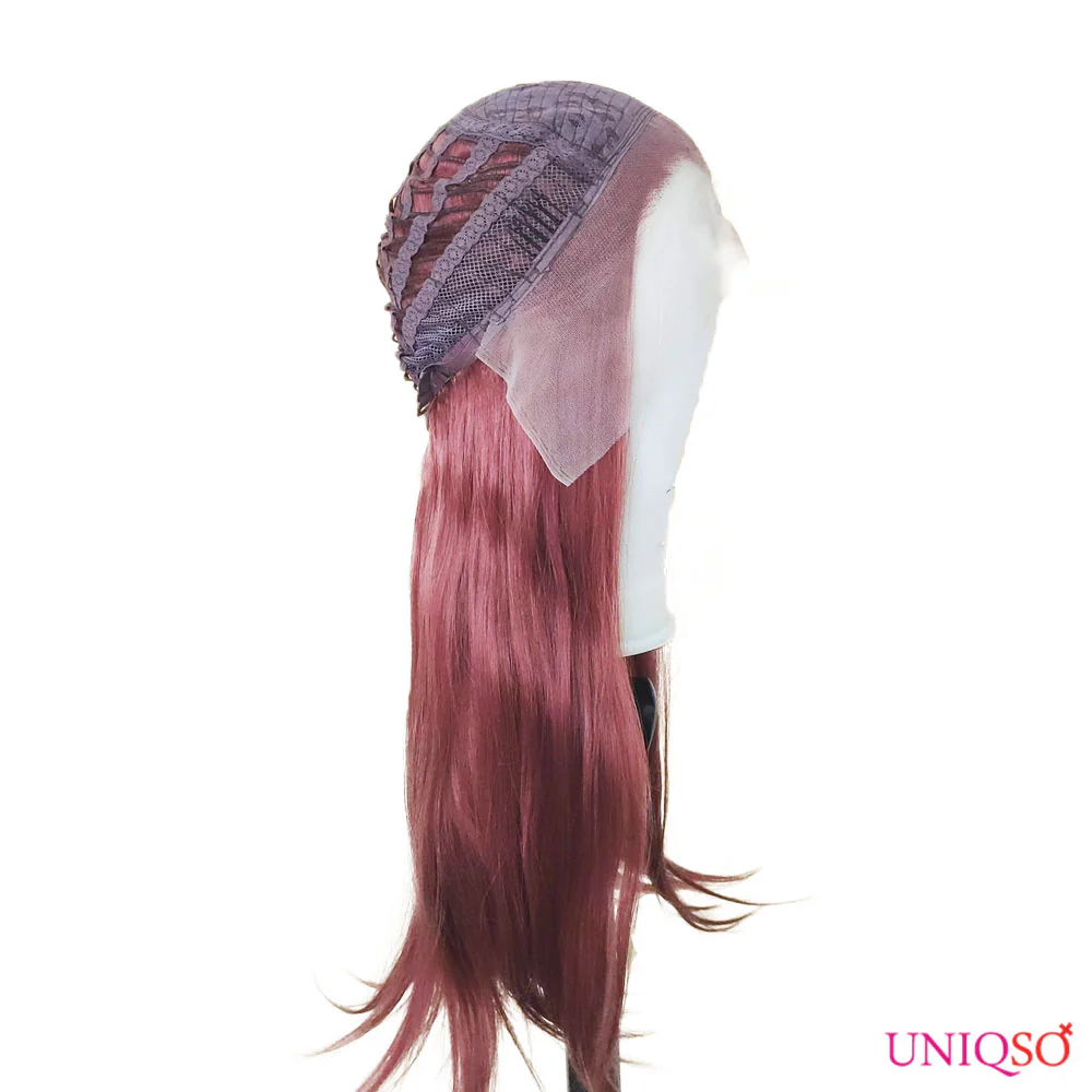 Premium Wig - Fiery Cinnamon Side Sweep Extra Long Lace Front Wig - Image 5