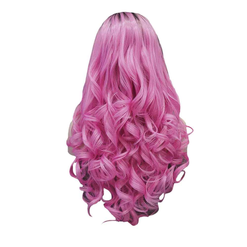 Premium Wig - Mulberry Gradient Long Bouncy Lace Front Wig - Image 2