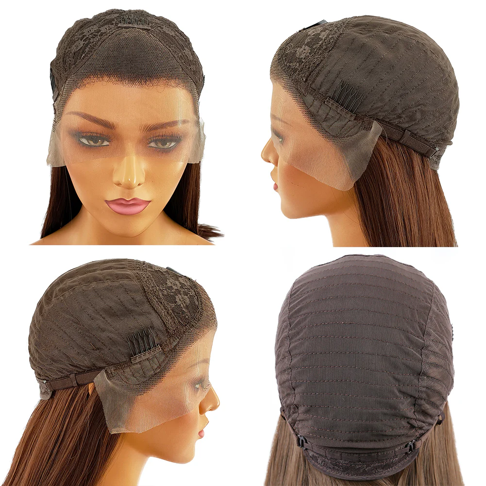 Rich Green Front Lace Long Hair Wig - Image 5