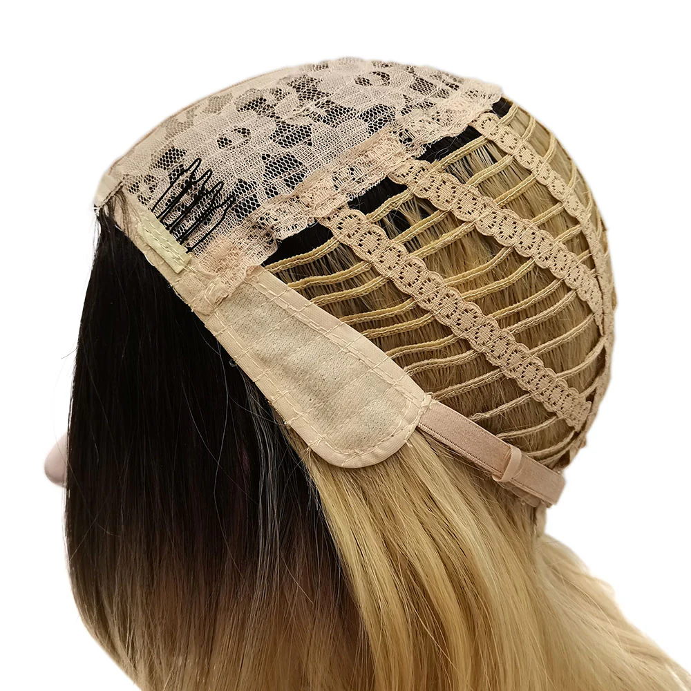 Rooted Dusty Blonde Long Wavy Daily Wig - Image 5