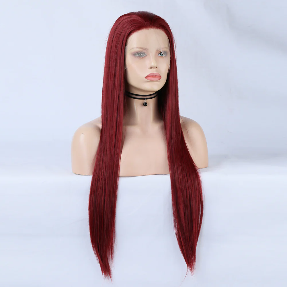 Royal Scarlet Front Lace Wig - Image 3