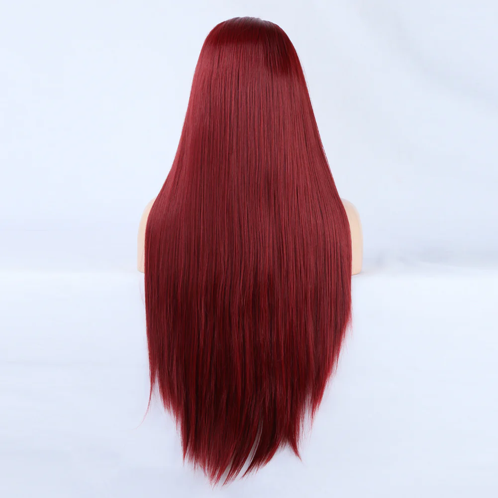 Royal Scarlet Front Lace Wig - Image 4