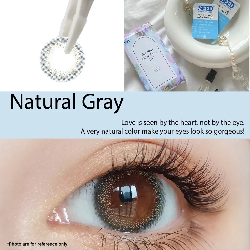 SEED Monthly Color Lens UV - Natural Gray - Image 2