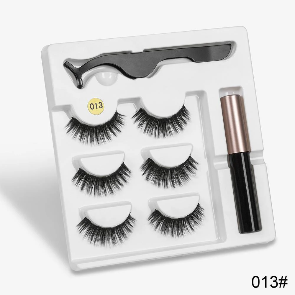 Sexy Sheep Mixed Designs Faux Mink Magnetic Eyelashes Kit Set (3 Pairs) - Image 12