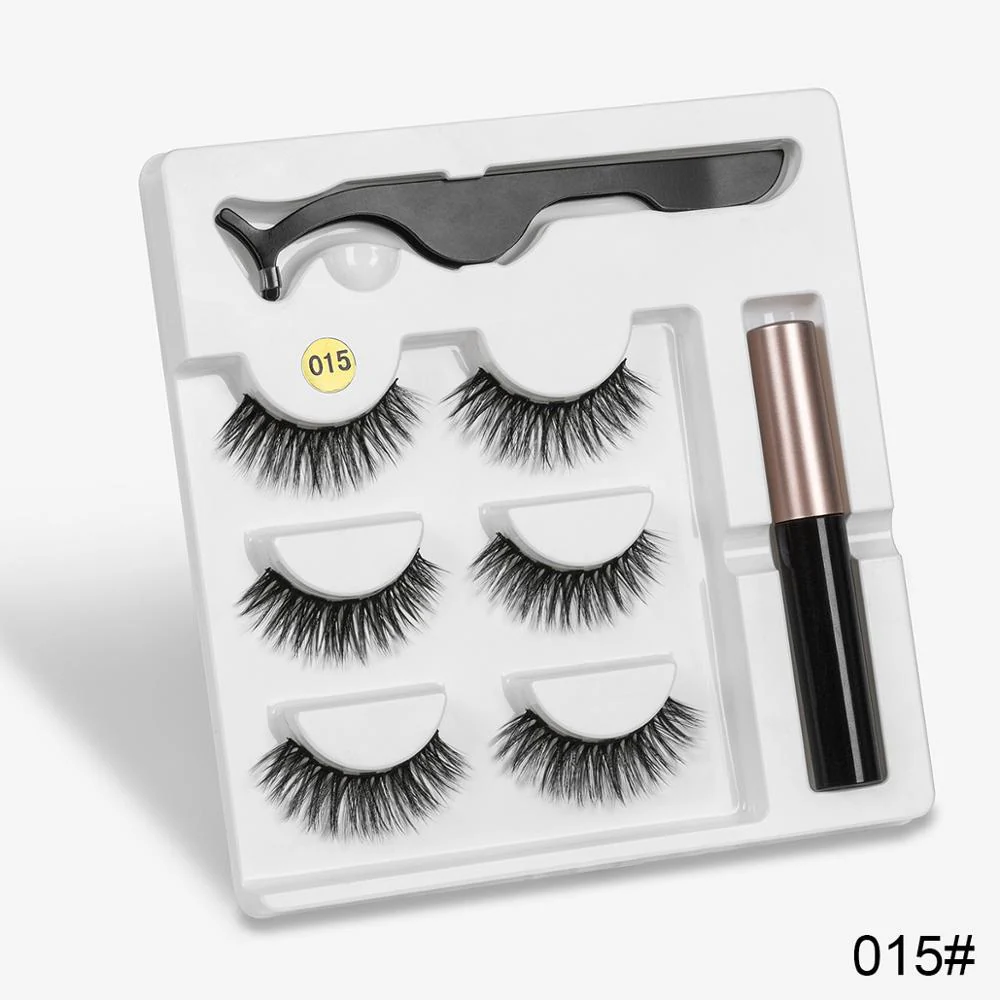 Sexy Sheep Mixed Designs Faux Mink Magnetic Eyelashes Kit Set (3 Pairs) - Image 14