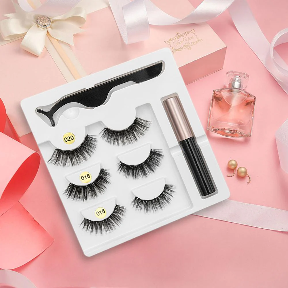 Sexy Sheep Mixed Designs Faux Mink Magnetic Eyelashes Kit Set (3 Pairs) - Image 3