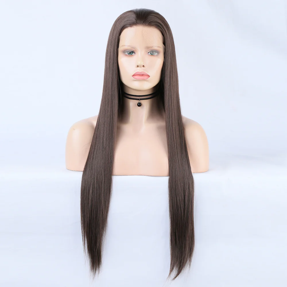 Smooth Petals Long Hair Front Lace Wig - Image 2