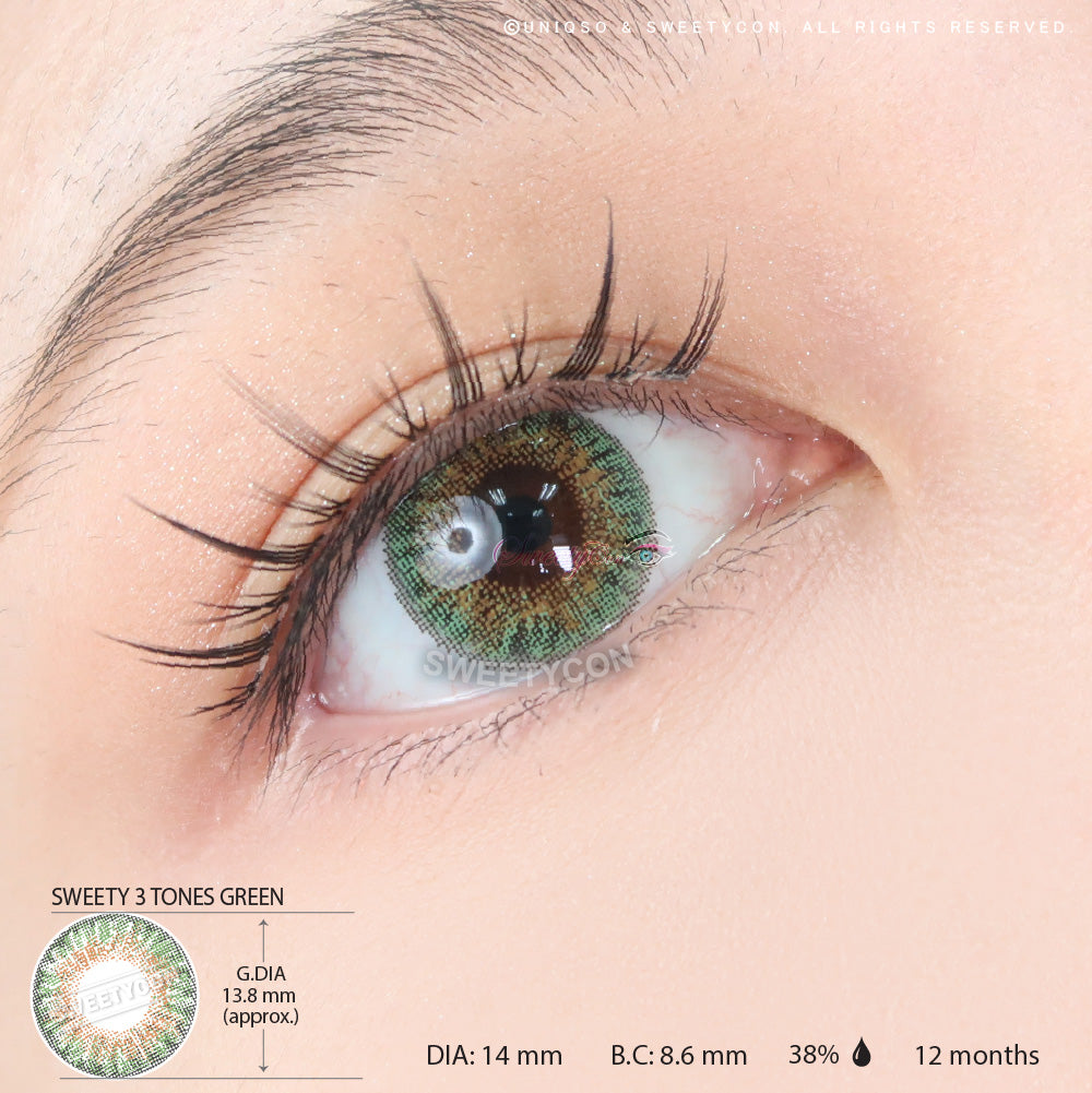 Sweety 3 Tones Green (1 lens/pack) - Image 3