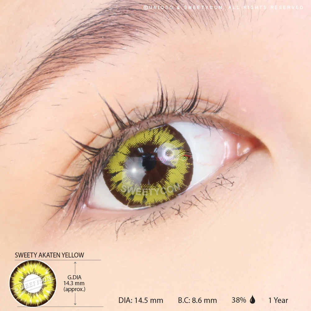 Sweety Akaten Yellow (1 lens/pack) - Image 3
